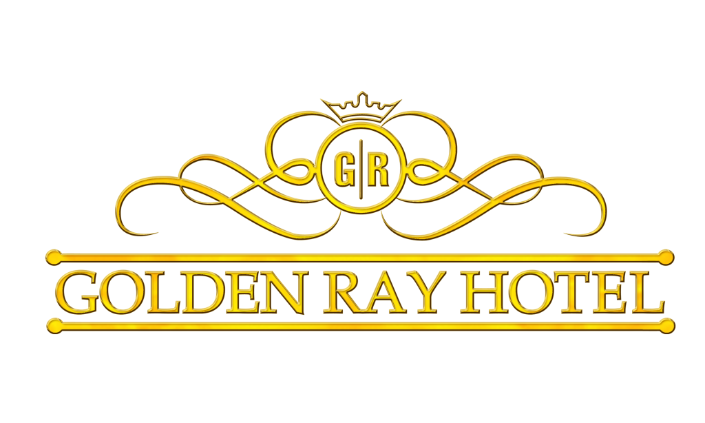 gold logo mockup on grey wall copy